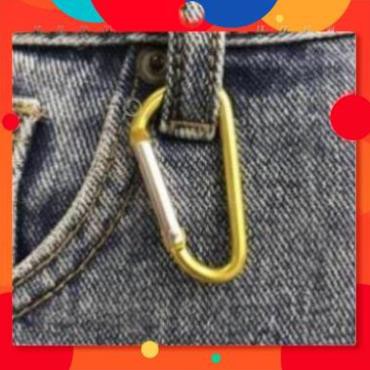 Móc Khóa Treo - Chữ D - Carabiner 1k 1000đ 1000 - Hàng Có Sẵn Trong Kho