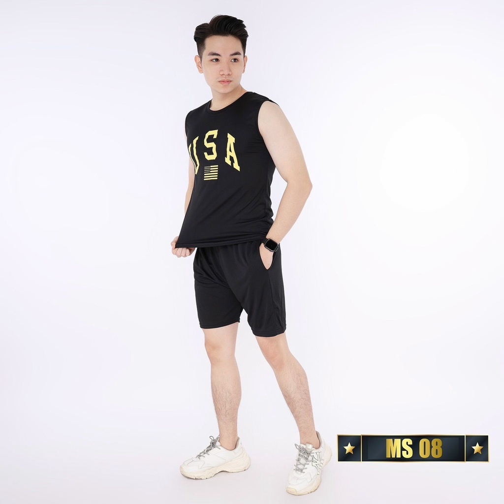 Đồ bộ nam vải thun cotton xuất xịn, chuẩn form thời trang cao cấp Hpfashion - DBNHP08