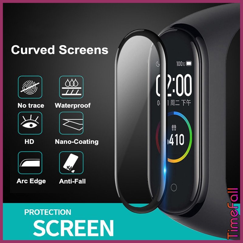 Dán màn miband 6, miband 5 3D full màn, dán dẻo mi band 5, mi band 6 3D FULL viền