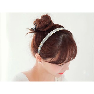 Bờm Cài Tóc Bản Nhỏ Họa Tiết