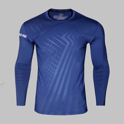 Áo thun thể thao dài tay nam dập vân cao tần. Áo giữ nhiệt nam chất thun lạnh co giãn 4 chiều AGN