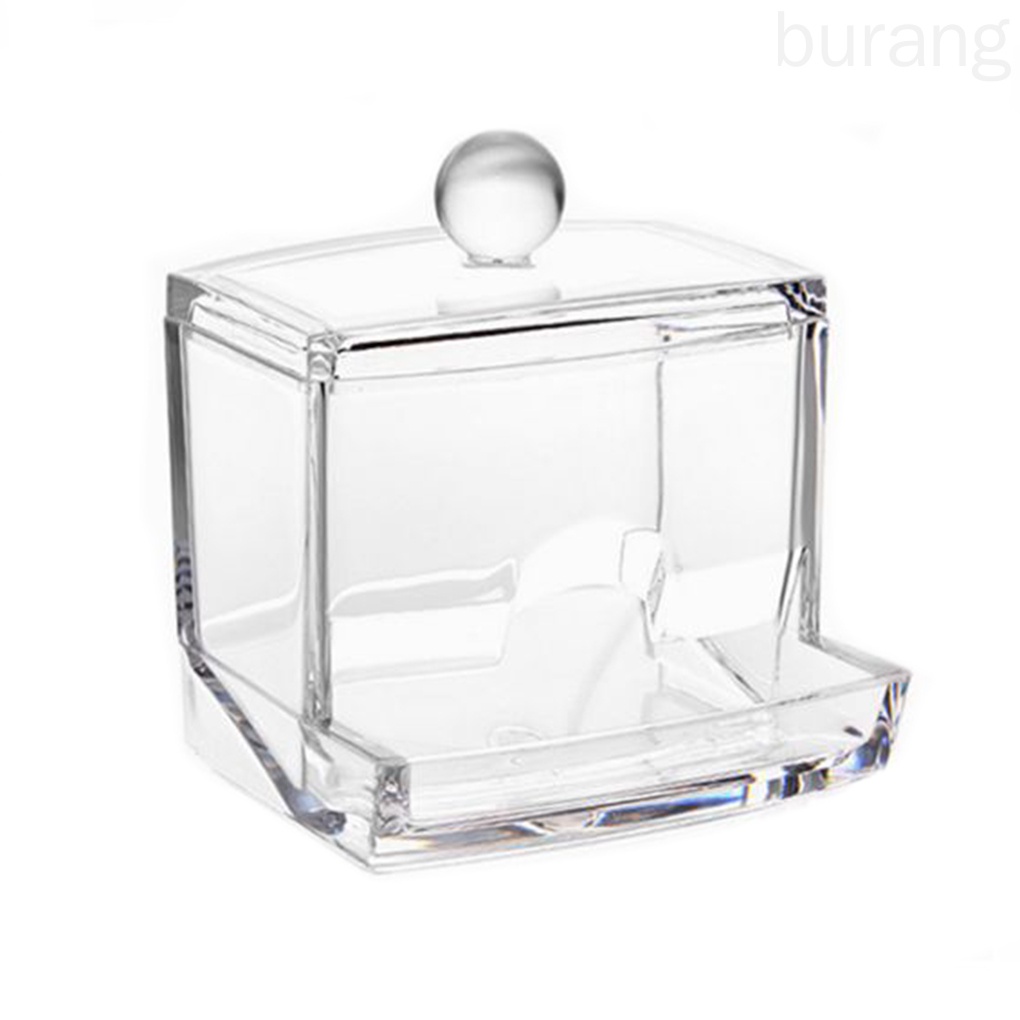 Hộp đựng tăm bông trang điểm hình vuông tiện dụng