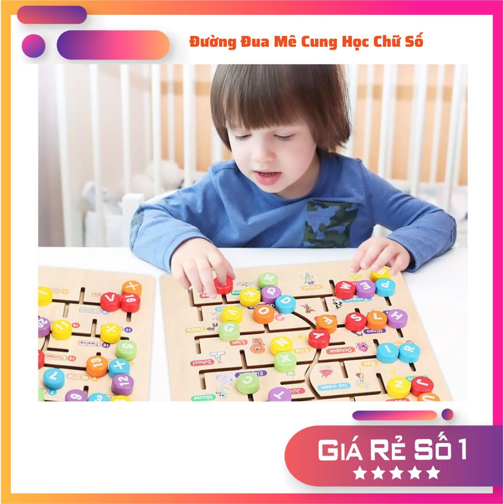 Đồ Chơi Cho Bé Bằng Gỗ Bảng Chữ Cái Cho Trẻ Thông Minh Bảng Gỗ Cho Bé Đường Đua Mê Cung Học Chữ Cái Số Tiếng Việt