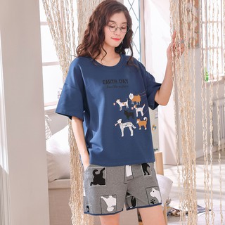 [Best sale] Bộ đồ mặc nhà thun cộc tay cute [BC02]