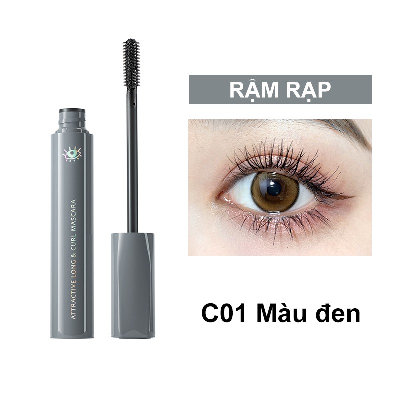 Mascara dài và cong mi Chioture Attractive Long &amp; Curl Mascara 7.5g