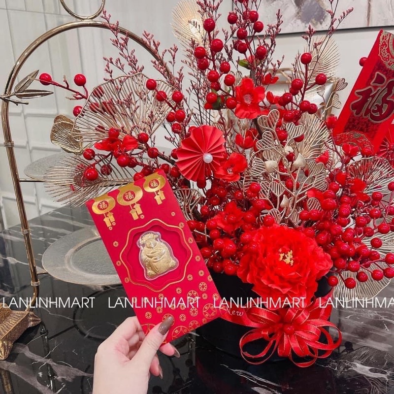 COMBO 10 CÁI #59kkk LÌ XÌ THẦN TÀI MAY MẮN
