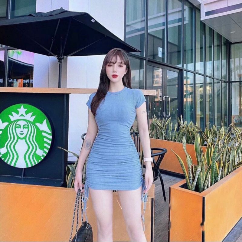 ĐẦM ÔM BODY RÚT 2 BÊN A4R2B