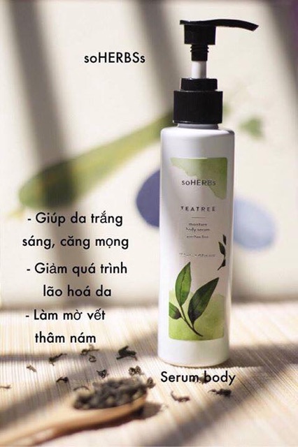 Serum body trà xanh SoHERBs