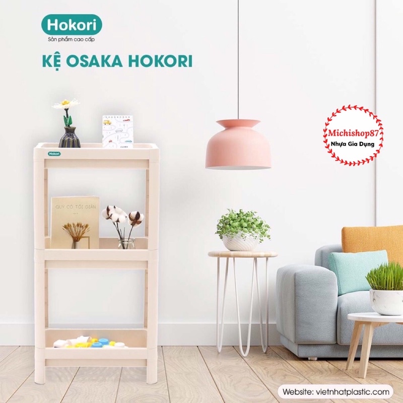 Kệ Để Đồ Đa Năng Nhà Tắm, Phòng Bếp 2,3,4 Tầng Osaka Hokori Nhựa Việt Nhật Cao Cấp Mẫu Mới