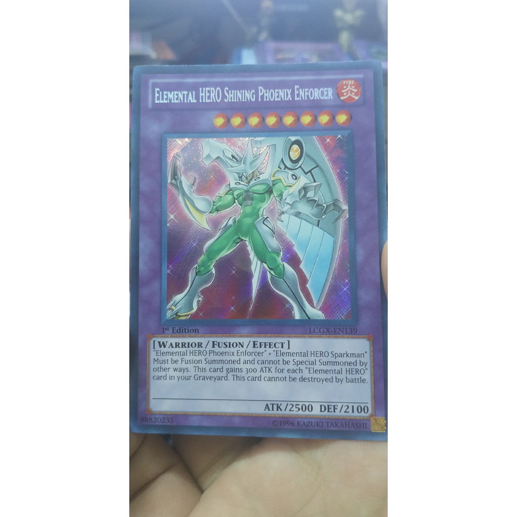 LCGX-EN139 Elemental Hero Shining Phoenix Enforcer Secret Rare 1st Edition