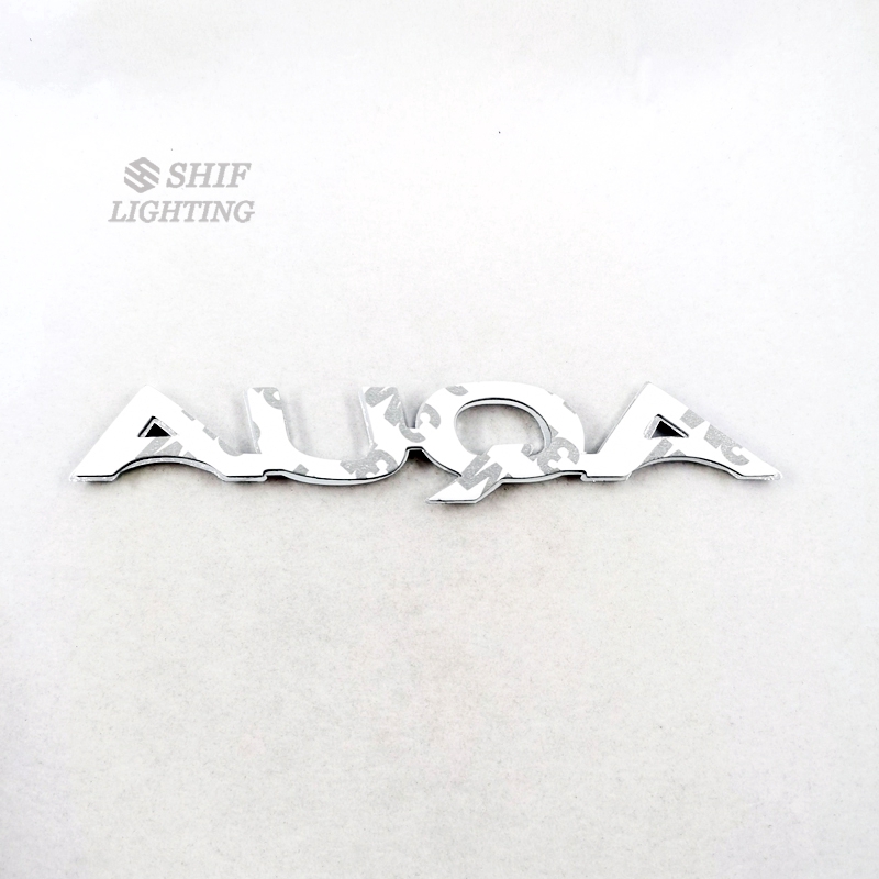 Logo AQUA chất liệu ABS Chrome thay thế cho TOYOTA AQUA