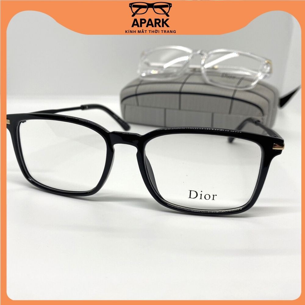 Gọng kính cận nam nữ FULL BOX thiết kế mắt vuông gọng thép Dr, thời trang hot tred  - APARK AP59