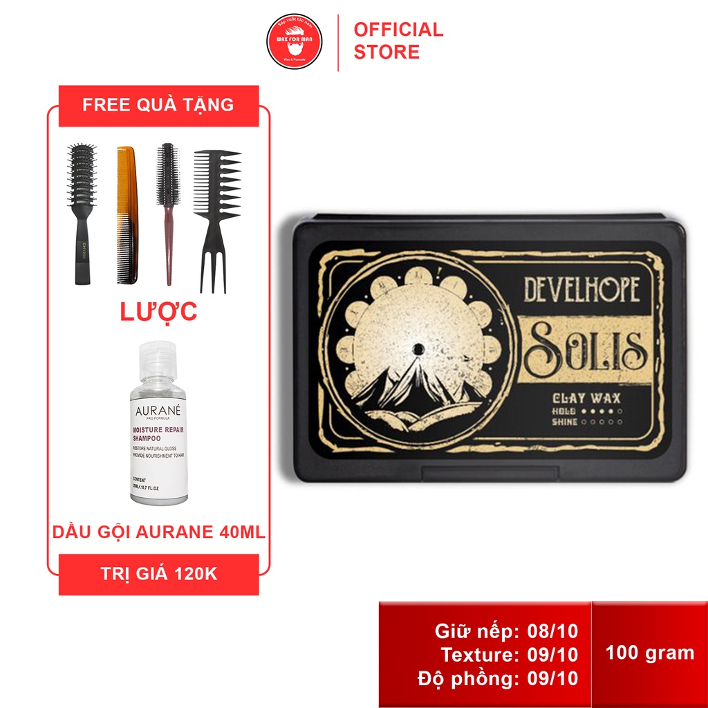 Sáp vuốt tóc Develhope Solis 100 gram