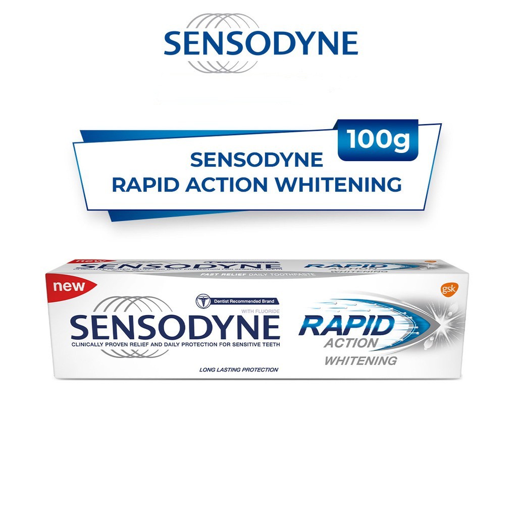 Kem đánh răng Sensodyne Rapid Action Whitening 100g