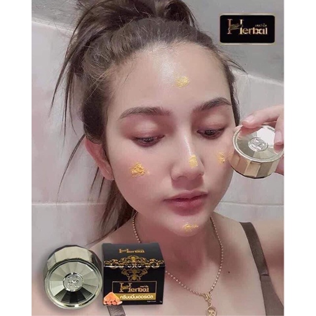 Kem Nghệ Vàng HERBAL TURMERIC CREAM Thái Lan Chính Hãng 100%