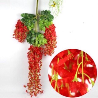 Cành hoa tử đằng 1m1 trang trí - hoa giả