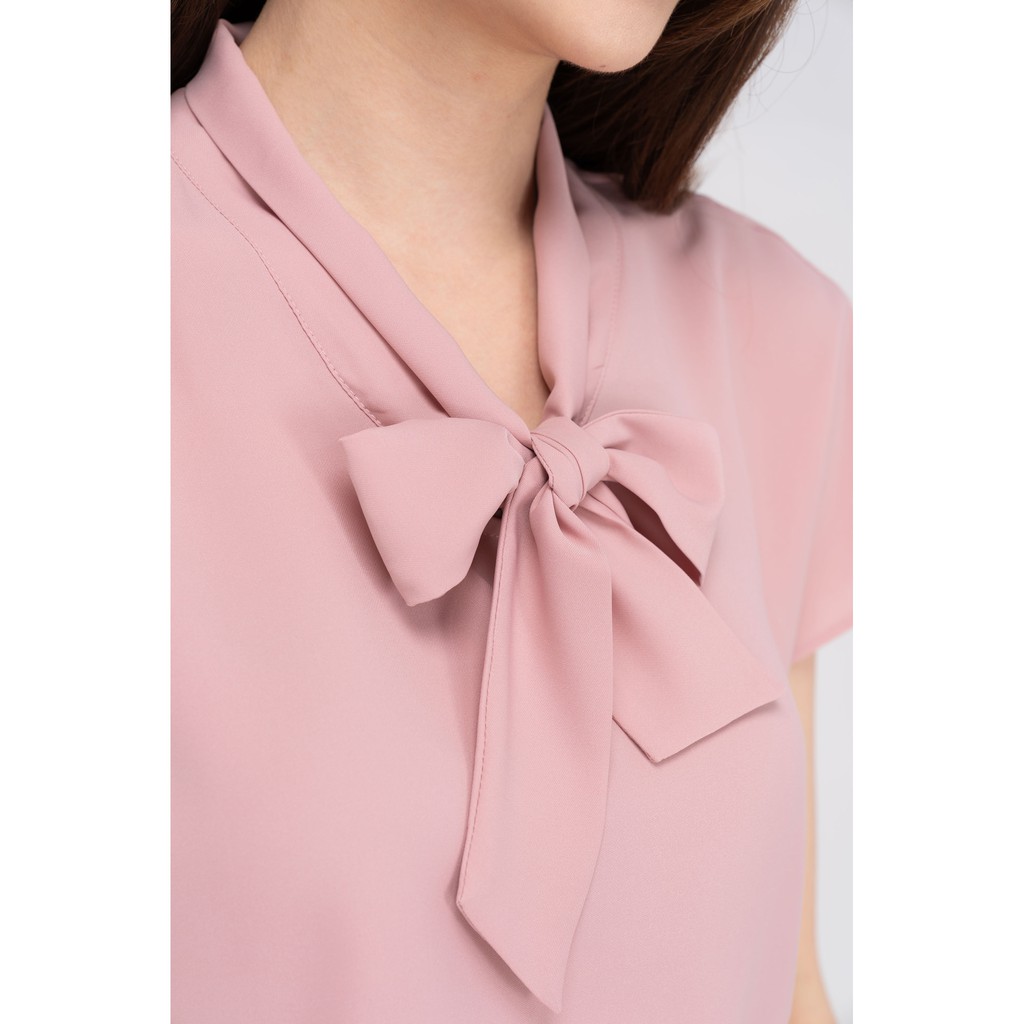 Áo sơ mi YODY Nữ suông vai chờm cổ nơ trẻ trung cá tính SCN4124 | BigBuy360 - bigbuy360.vn