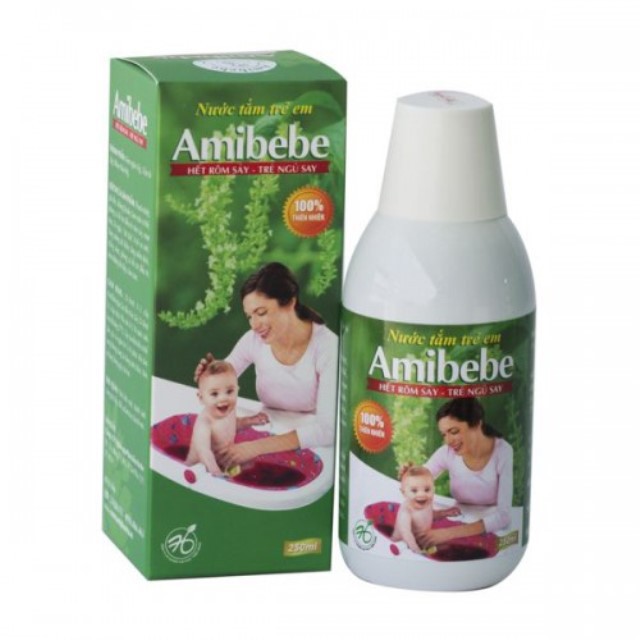 Chai nước tắm trẻ Em Amibebe 250ml (Hàng Việt Nam Chất Lượng Cao)