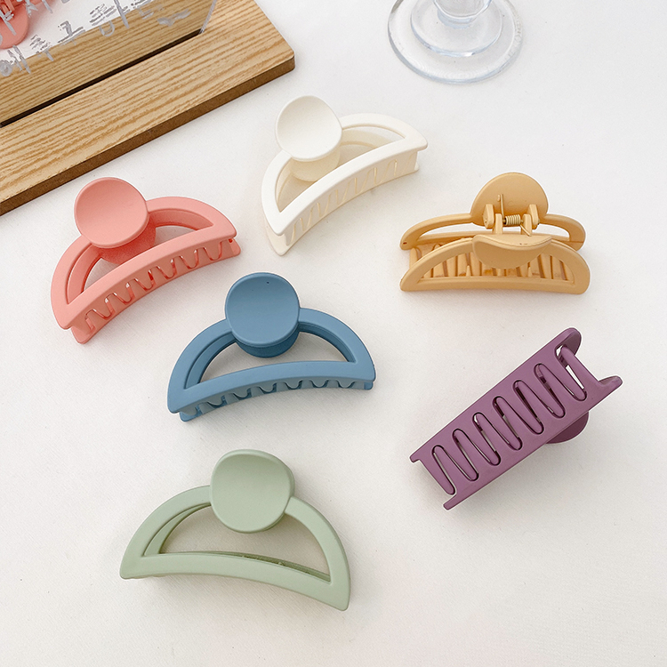 Kẹp Tóc Màu Trơn Phong Cách Hàn Quốc Xinh Xắn Cho Nữ Giới