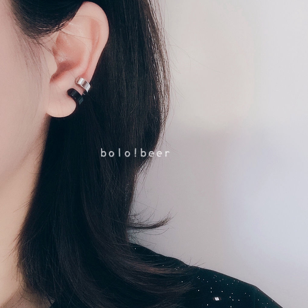 Khuyên Tai Tròn Bằng Thép Titan Phong Cách Hiphop Cá Tính