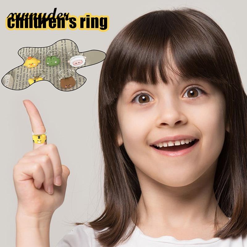 Nhẫn Hình Động Vật Dễ Thương Vui Nhộn Cho Bé Gái