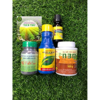 COMBO 4 LỌ KÍCH RỄ-KEO LIỀN DA CÂY-SUPERthrive-B1 MỸ CHUYÊN DÙNG CHO LAN ,CÂY CẢNH