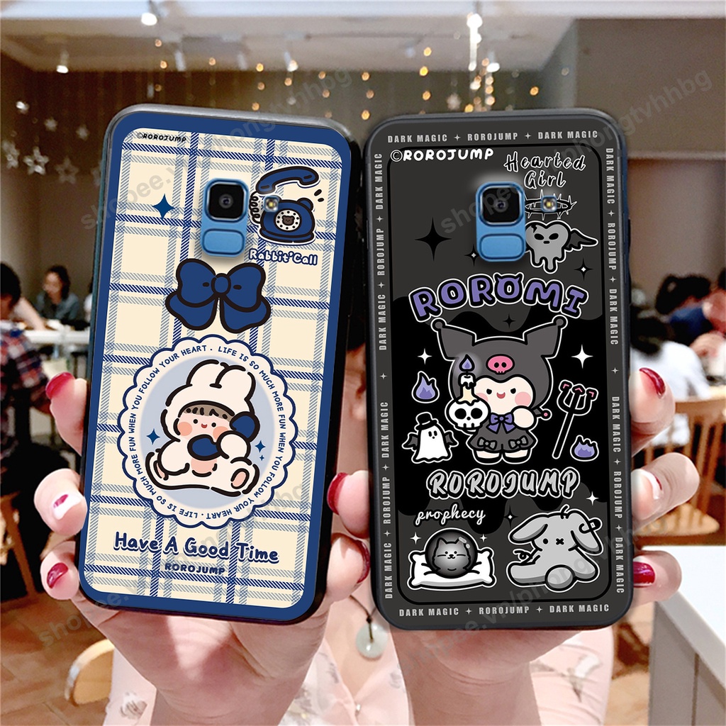 Ốp lưng Samsung J6 2018 / J6 Plus / J6+ in mẫu gấu bo viền , smile mặt cười cực cute đẹp