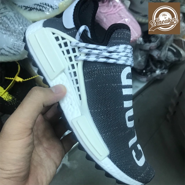 TẾT🌺 SALE Giày HOT Giày thể thao NMD HUMAN RACE PHARRELL đen đế trắng thể thao nam nữ 2020 '  ` < | 