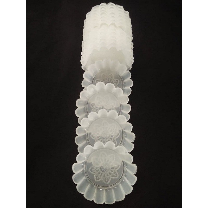 BỘ 20 KHUÔN NHỰA LÀM RAU CÂU, BÁNH BÒ HÌNH HOA SEN 6 CM