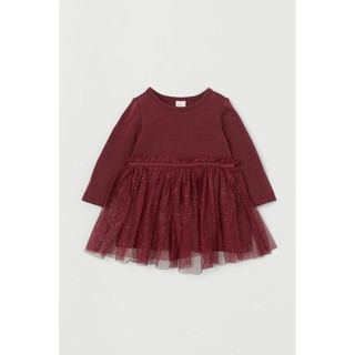 Váy đỏ đô săn sale h.m uk sz 1.5-2y