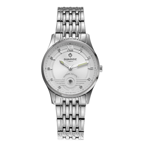 Đồng hồ nam nữ, đồng hồ cặp đôi chính hãng Sunrise 1226SA và 2226SA kính sapphire chống xước, chống nước