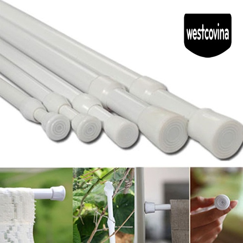 [Hot]☀ Thanh Treo Rèm Cửa Nhà Tắm Bằng Thép Carbon Có Thể Điều Chỉnh Độ Dài