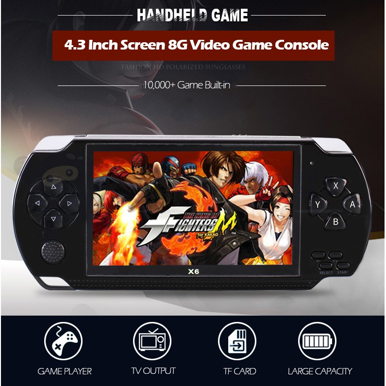 Máy chơi game cầm tay 8GB 4.3 Inch PMP kết hợp xem phim và nghe nhạc