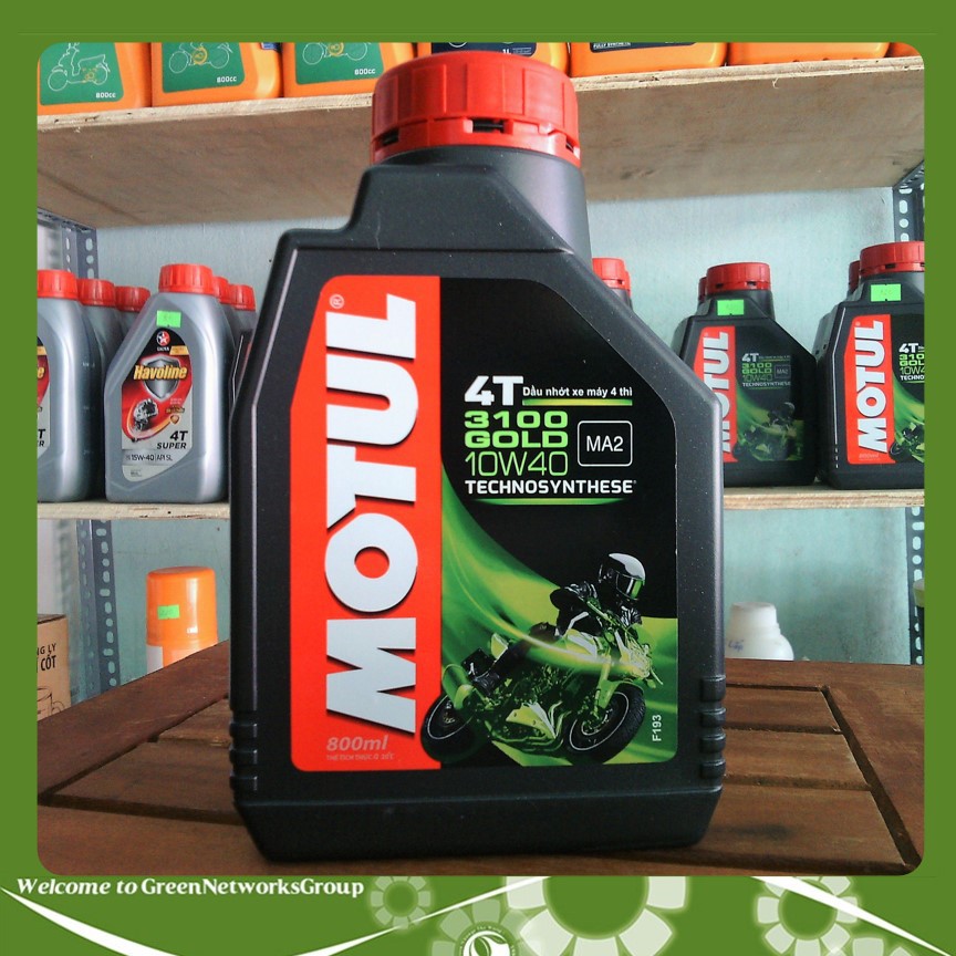 Nhớt xe số Motul 4T 3100 gold 10W40 Greennetworks