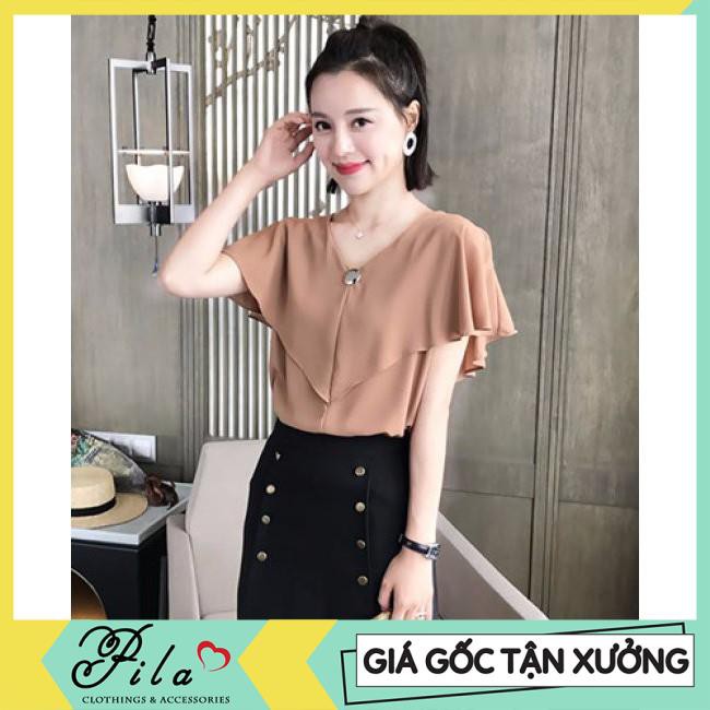 Áo kiểu nữ phom rộng bigsize chất vải lụa mỹ thoáng mát, màu sắc sang trọng tươi sáng đi làm đi chơi Pila.House