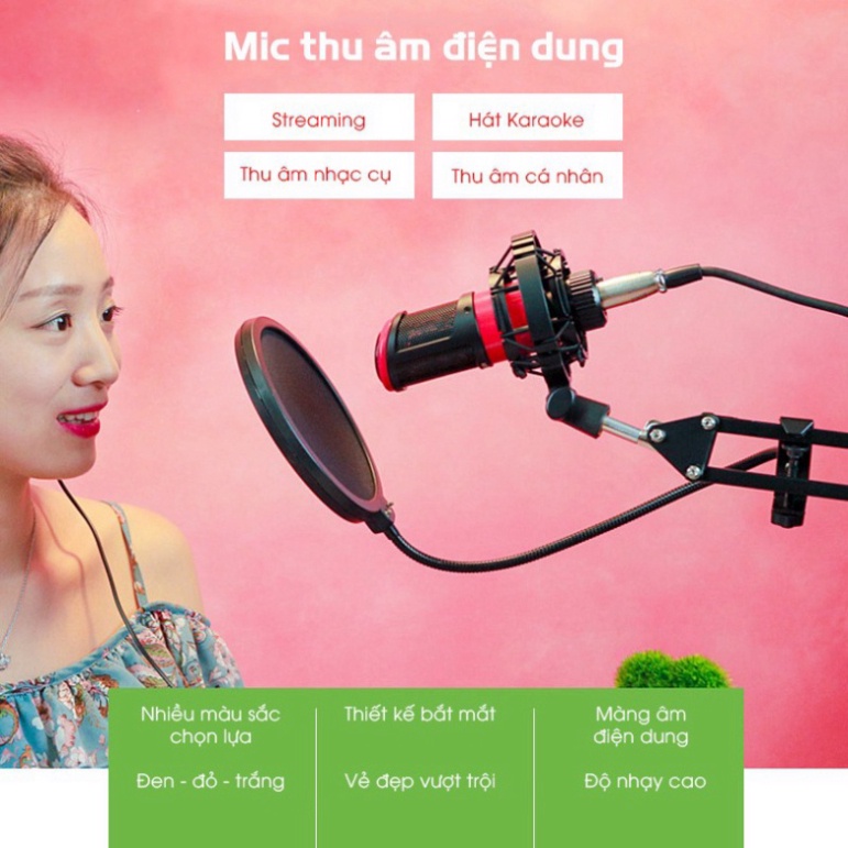 Micro thu âm Takstar PC-K320 livestream, thu âm, bảo hành 12【Chính hãng】(AT100-BM 900-AQ220-S8-V8-V9-V10)