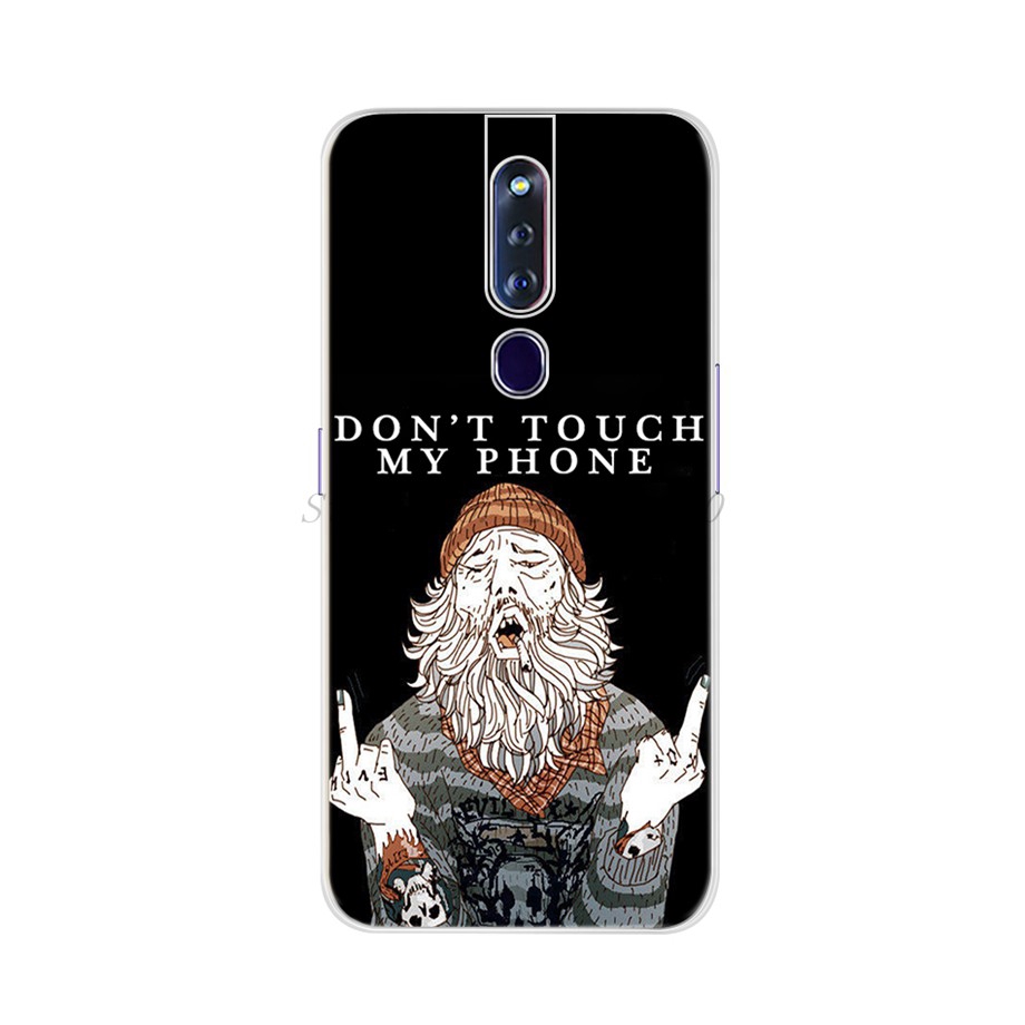 Ốp điện thoại TPU silicone mềm trong suốt in hình hoạt hình dễ thương cho OPPO F11 Pro F11