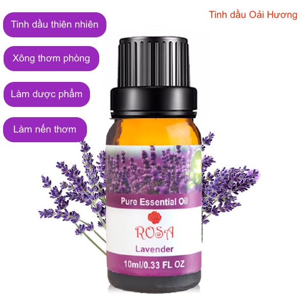 Tinh dầu thiên nhiên hoa Oải Hương 10ml, dùng để xông thơm phòng, làm mỹ phẩm, dược phẩm, nến thơm...