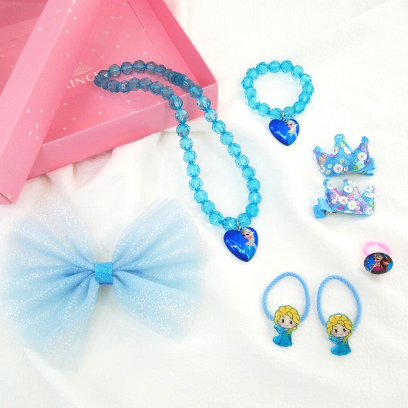 Set 8 Phụ Kiện Tóc/Kẹp Tóc/Kẹp Tóc/Băng Đô Kiểu Công Chúa Xinh Xắn Cho Bé