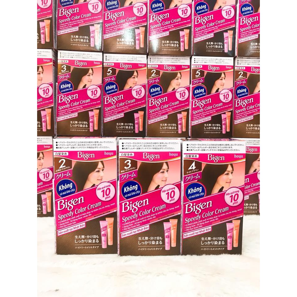 (SX Nhật Bản) Thuốc nhuộm tóc phủ bạc 100% Bigen Nhật Bản 80g đủ màu nhập khẩu | BigBuy360 - bigbuy360.vn