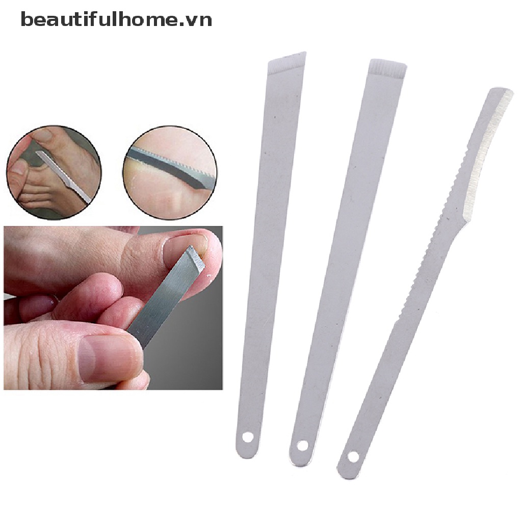 (Hàng Mới Về) Bộ 3 Dụng Cụ Làm Móng Chân / Móng Chân Thiết Kế Tiện Dụng