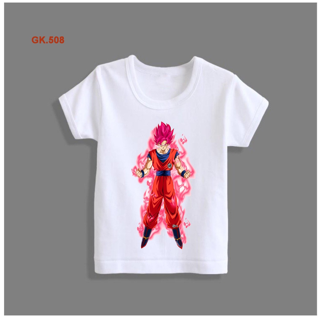 áo songoku dragonball 7 viên ngọc rồng bé trai nhân vật anime dễ thương cotton co giãn dễ chịu mát mẻ