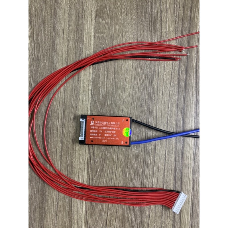 Mạch bảo vệ pin Lion 3.7V DALY 10S 36V 15A chính hãng