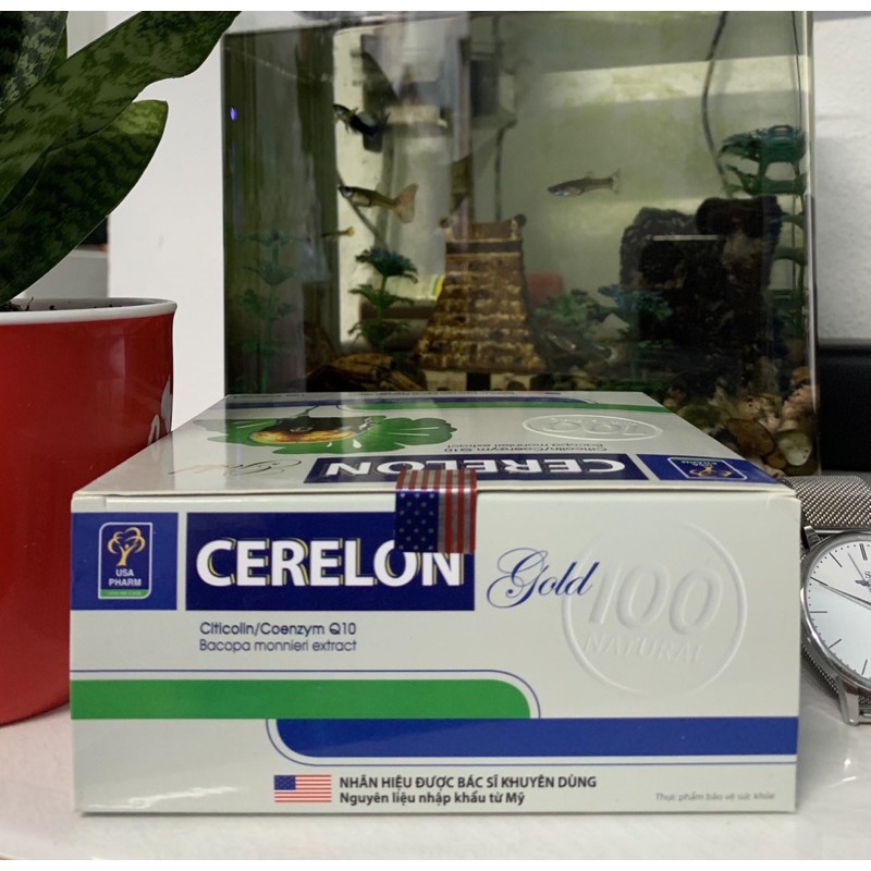 Bổ não CERELON GOLD hoạt huyết dưỡng não, ngăn ngừa tai biến, giảm các triệu chứng tiền đình