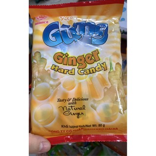 Kẹo Gừng Ginger Hải Hà gói 80g date 2021