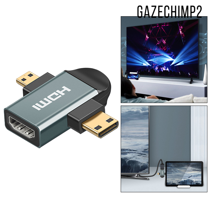 Đầu Kết Nối Hdmi 3 Trong 1 2k Hdmi Sang Micro / D C Gazechimp2