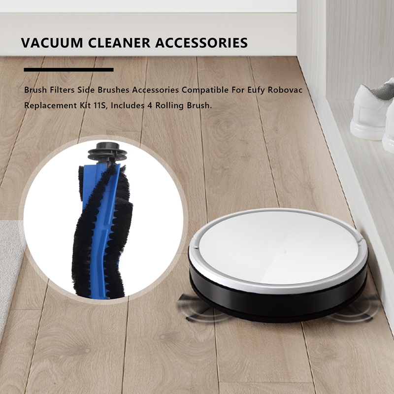 Bộ Chổi Bên + 4 Bộ Lọc Thay Thế Cho Eufy Robovac 11s