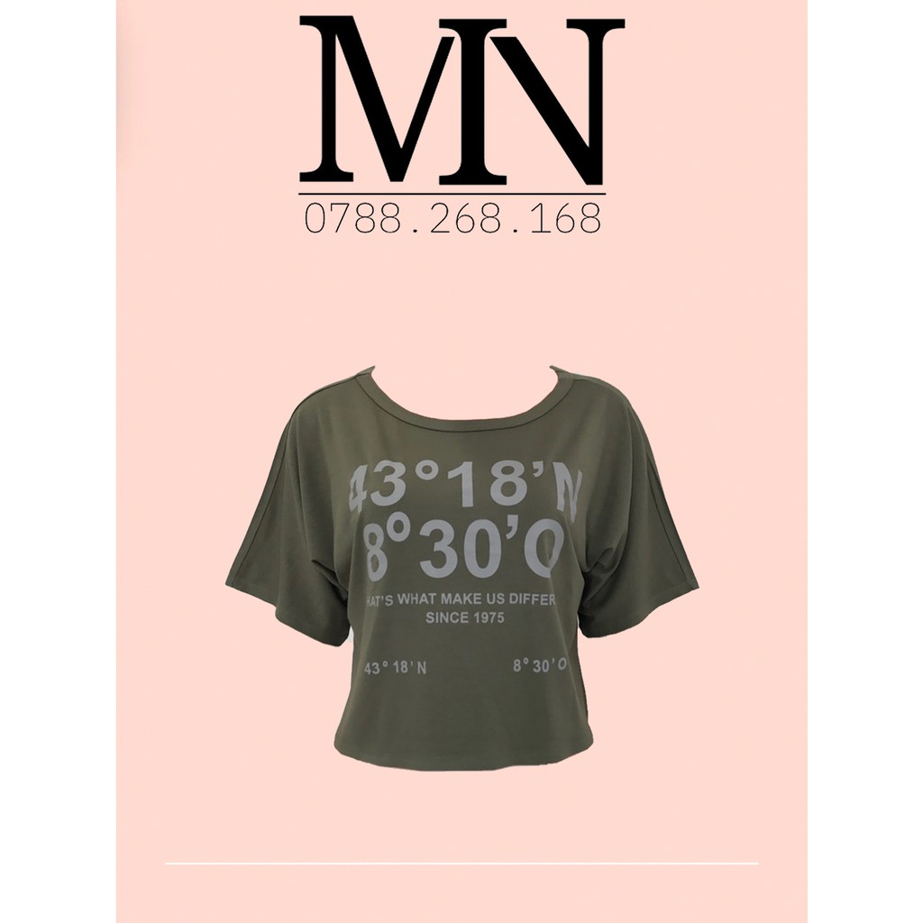 Áo croptop in form rộng cánh dơi 3 màu