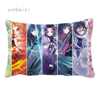 Vỏ gối hình chữ nhật in hình Anime Demon Slayer 15 kiểu dài 50cm * 30cm