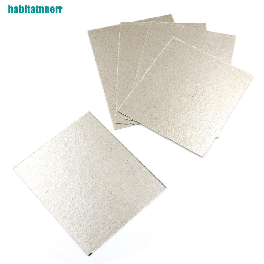 Set 5 Tấm Đĩa Mica 120x140mm Dùng Để Sửa Chữa Lò Vi Sóng